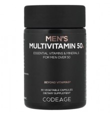 Codeage, Men's Multivitamin 50, 30 Vegetable Capsules