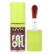 NYX Professional Makeup, Fat Oil Lip Drip, 08 Status Update, 0.16 fl oz (4.8 ml)