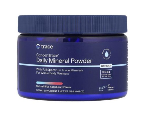 Trace, ConcenTrace®, Daily Mineral Powder, Blue Raspberry, 4.65 oz (132 g)