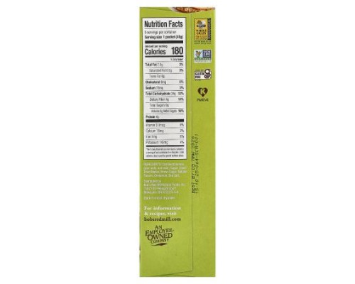 Bob's Red Mill, Instant Oatmeal, Whole Grain, Apple & Cinnamon, 6 Packets, 1.59 oz (45 g) Each Bob's Red Mill, Instant Oatmeal, Whole Grain, Apple & Cinnamon, 6 Packets, 1.59 oz (45 g) Each