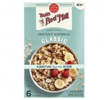 Bob's Red Mill, Instant Oatmeal, Whole Grain, Classic, 6 Packets, 1.59 oz (45 g) Each