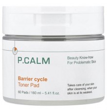 P.CALM, Barrier Cycle Toner Pad, 60 Pads, 5.41 fl oz (160 ml)