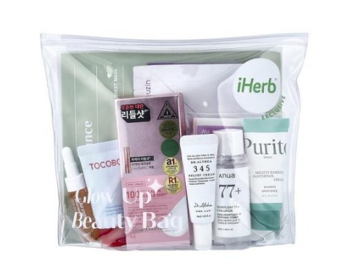iHerb Exclusive, Korean Glow Up Beauty Bag, 8 Piece Set iHerb Exclusive, Korean Glow Up Beauty Bag, 8 Piece Set