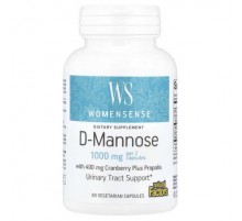 Natural Factors, WomenSense®, D-Mannose, 60 Vegetarian Capsules