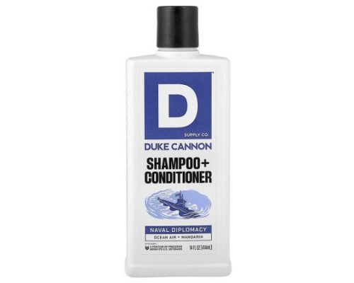 Duke Cannon Supply Co., Shampoo + Conditioner, Naval Diplomacy, 14 fl oz (414 ml)