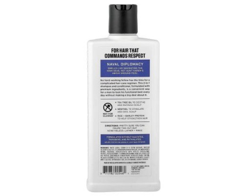 Duke Cannon Supply Co., Shampoo + Conditioner, Naval Diplomacy, 14 fl oz (414 ml)