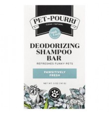 Poo-Pourri, Pet-Pourri™, Deodorizing Shampoo Bar, Pawsitively Fresh, 5 oz (141 g)
