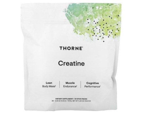 Thorne, Creatine, 30 Stick Packs, 0.18 oz (5.15 g) Each
