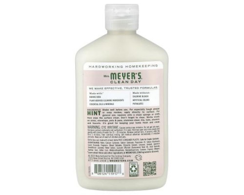 Mrs. Meyers Clean Day, Baking Soda Cream Cleanser, Apple Blossom, 16 fl oz (473 ml)