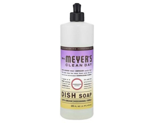 Mrs. Meyers Clean Day, Dish Soap, Compassion Flower, 16 fl oz (473 ml)