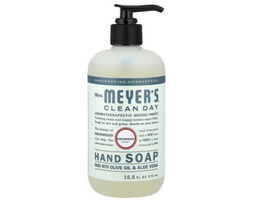 Mrs. Meyers Clean Day, Hand Soap, Birchwood, 12.5 fl oz (370 ml) Mrs. Meyers Clean Day, Hand Soap, Birchwood, 12.5 fl oz (370 ml)