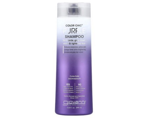 Giovanni, Color Chic™, Purple Shampoo , 13.5 fl oz (399 ml) Giovanni, Color Chic™, Purple Shampoo , 13.5 fl oz (399 ml)