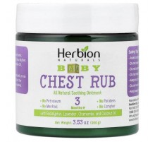 Herbion Naturals, Baby Chest Rub, 3 Months+, 3.53 oz (100 g)