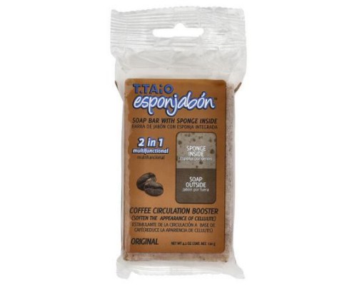 T. Taio, Soap Bar With Sponge Inside, Coffee Circulation Booster, Original, 4.2 oz (120 g)