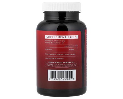 Neurogan Health, Pro+ Urolithin A, 120 Capsules (500 mg per Capsule)