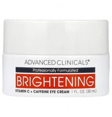 Advanced Clinicals, Brightening Vitamin C + Caffeine Eye Cream , 1 fl oz (30 ml)
