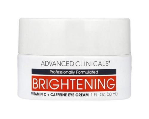 Advanced Clinicals, Brightening Vitamin C + Caffeine Eye Cream , 1 fl oz (30 ml) Advanced Clinicals, Brightening Vitamin C + Caffeine Eye Cream , 1 fl oz (30 ml)