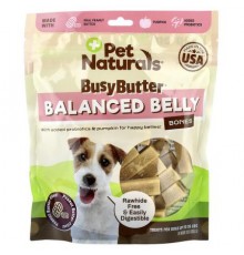 Pet Naturals, BusyButter®, Balanced Belly Bones, For Dogs Up To 26 lbs, Peanut Butter-Filled, 13 oz (368.5 g)