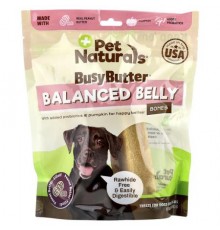 Pet Naturals, BusyButter®, Balanced Belly Bones, For Dogs Over 26 lbs, Peanut Butter-Filled, 13 oz (368.5 g)