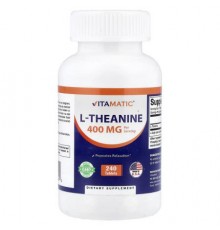 Vitamatic, L-Theanine, 240 Tablets, (200 mg per Tablet)