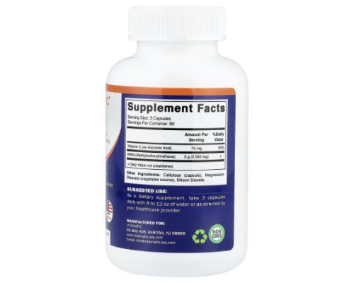 Vitamatic, MSM, 180 Vegetable Capsules Vitamatic, MSM, 180 Vegetable Capsules