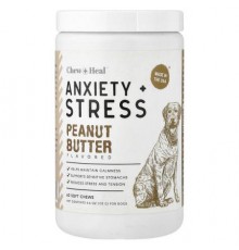 Chew + Heal, Anxiety + Stress, For Dogs, Peanut Butter, 60 Soft Chews, 4.6 oz (132 g)
