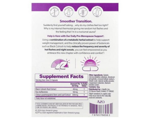 AZO, Menopause Relief, 30 Capsules AZO, Menopause Relief, 30 Capsules