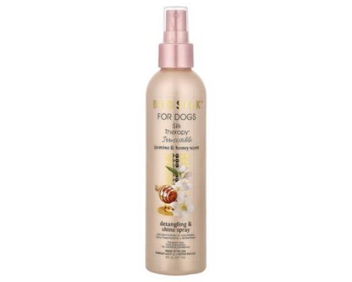 Biosilk, Silk Therapy®, Detangling & Shine Spray, For Dogs, Jasmine & Honey, 8 fl oz (237 ml)