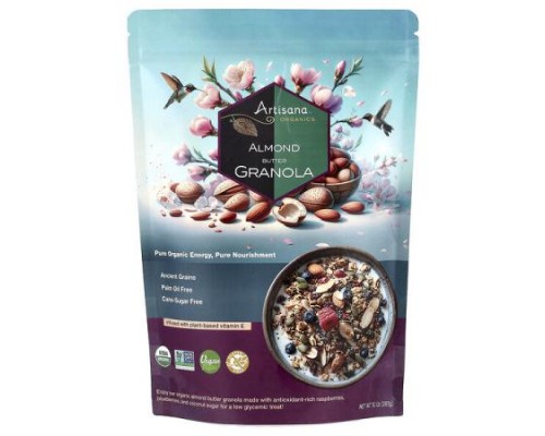 Artisana, Organics, Almond Butter Granola, 10 oz (283 g) Artisana, Organics, Almond Butter Granola, 10 oz (283 g)