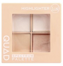 J.Cat Beauty, QUAD Spectrum Face Palette Highlighter, QSP101, 0.21 oz (6 g)