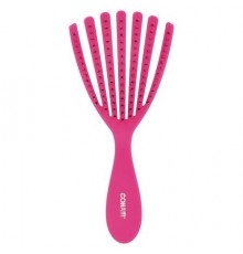 Conair, Detangle Delight™ Hair Brush, For Curly & Wavy Hair Types, Pink, 1 Brush