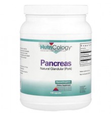 Nutricology, Pancreas, Natural Glandular (Pork), 425 mg , 720 Capsules