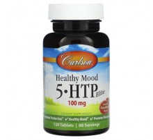Carlson, Healthy Mood, 5-HTP Elite, Natural Raspberry, 120 Tablets
