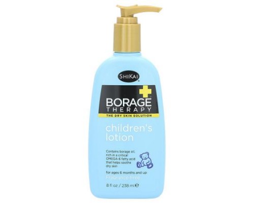 Shikai, Borage Therapy, Children's Lotion, For Ages 6 Months and Up, Fragrance Free, 8 fl oz (238 ml) Shikai, Borage Therapy, Children's Lotion, For Ages 6 Months and Up, Fragrance Free, 8 fl oz (238 ml)