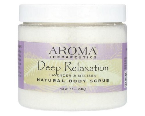 Abra Therapeutics, Natural Body Scrub, Deep Relaxation, Lavender & Melissa, 12 oz (340 g) Abra Therapeutics, Natural Body Scrub, Deep Relaxation, Lavender & Melissa, 12 oz (340 g)
