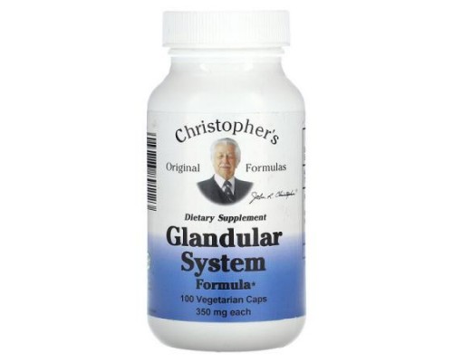 Christopher's Original Formulas, Glandular System Formula, 350 mg, 100 Vegetarian Caps