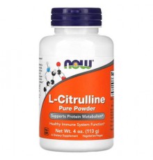 NOW Foods, L-Citrulline, Pure Powder, 4 oz (113 g)
