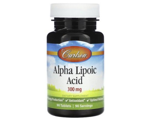 Carlson, Alpha Lipoic Acid, 90 Tablets Carlson, Alpha Lipoic Acid, 90 Tablets