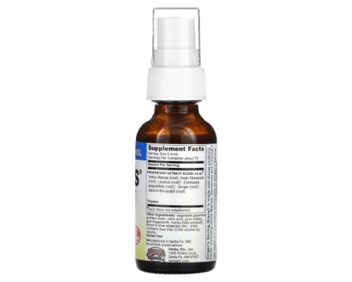 Herbs Etc., Singer's Soothing Throat Spray, Non Alcohol, Lemon & Honey, 1 fl oz (30 ml)