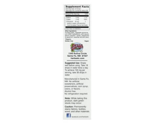 Herbs Etc., ChlorOxygen®, Chlorophyll Concentrate, Alcohol Free, Mint, 1 fl oz (30 ml)
