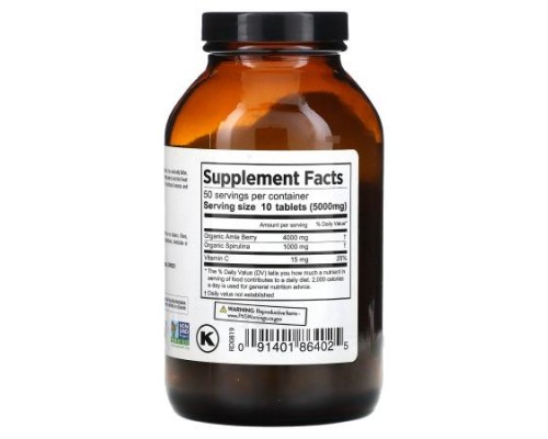 Pure Planet, Organic Amla Plus, 500 mg, 500 Tablets Pure Planet, Organic Amla Plus, 500 mg, 500 Tablets