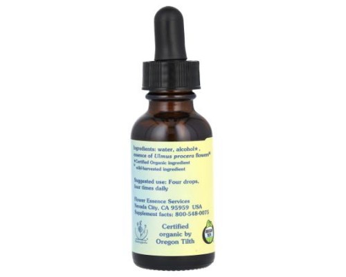Flower Essence Services, Elm, Flower Essence, 1 fl oz (30 ml)