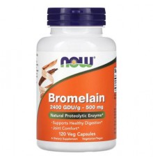 NOW Foods, Bromelain, 500 mg, 120 Veg Capsules