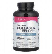 NeoCell, Grassfed Collagen Peptides + Vitamin C, 250 Tablets