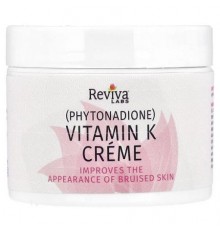 Reviva Labs, Vitamin K Creme, All Skin Types, 2 oz (55 g)