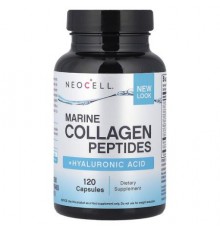 NeoCell, Marine Collagen Peptides + Hyaluronic Acid, 120 Capsules
