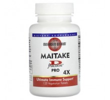 Mushroom Wisdom, Maitake D-Fraction, Pro 4X, 120 Vegetarian Tablets