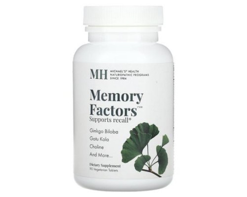Michael's Health, Memory Factors, 90 Vegetarian Tablets