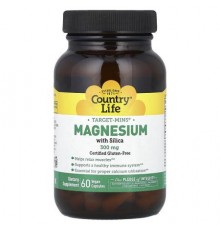 Country Life, Target-Mins®, Magnesium with Silica, 60 Vegan Capsules