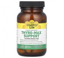 Country Life, Rapid Release Thyro-Max Support, 60 Tablets